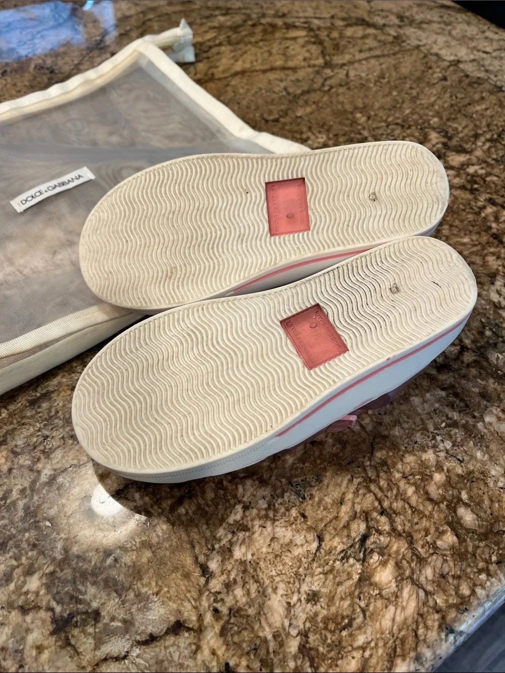 Dolce & Gabbana Pink Jelly Kids Sandals with DG Logo